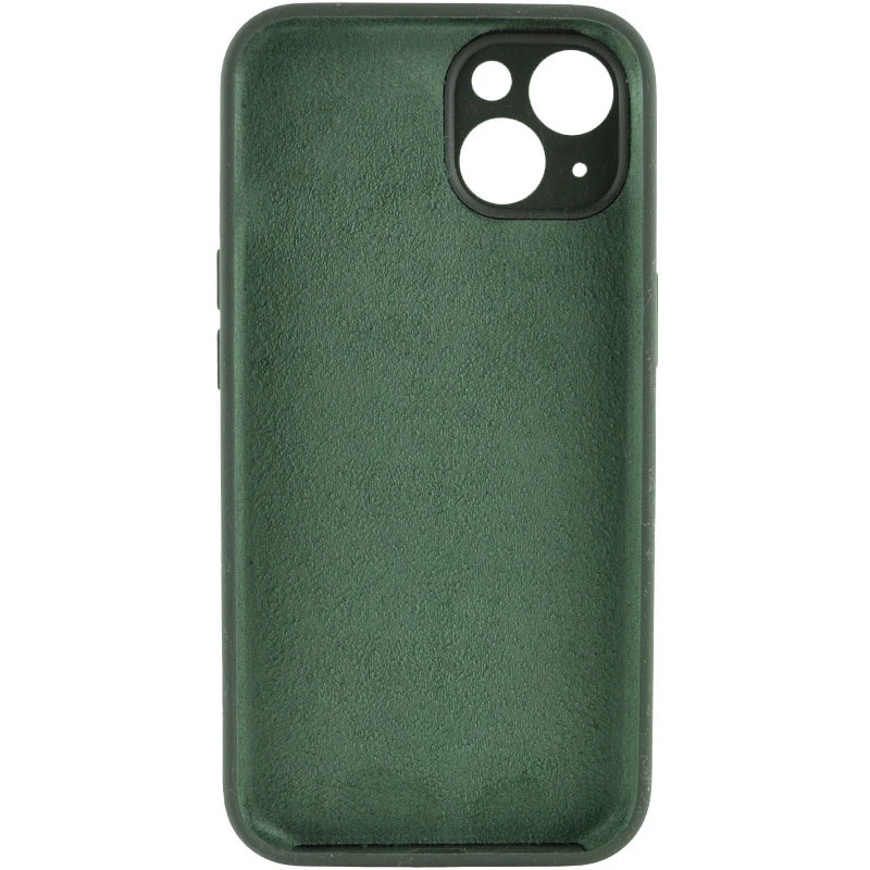 Чехол с защитой камеры Silicone Case для Apple iPhone 15 (6.1") – Зеленый / Cyprus Green. Фото 2 из 3