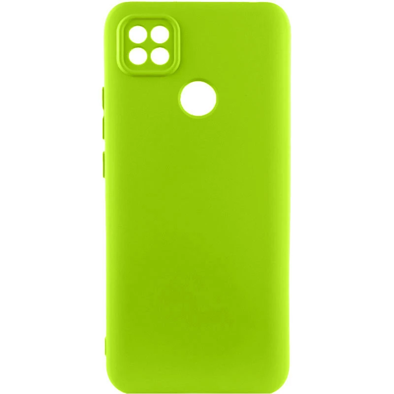 Цветной силиконовый чехол GETMAN с закрытой камерой на Xiaomi Redmi 9C – Салатовый / Neon Green. Фото 1 из 1