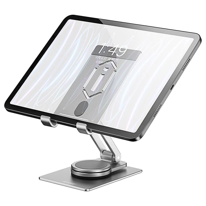 Підставка для планшетов WIWU ZM107 Desktop Rotation Stand  For Tablet up to 12.9 inch – silver. Фото 2 з 6