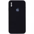 Чохол Silicone Case Square з захистом камери на Apple iPhone XS (5.8") – Чорний / Black. Фото 1 з 3