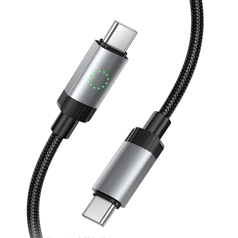 Дата кабель Hoco X117 Star Type-C to Type-C 60W (1m) – Black. Фото 3 з 5