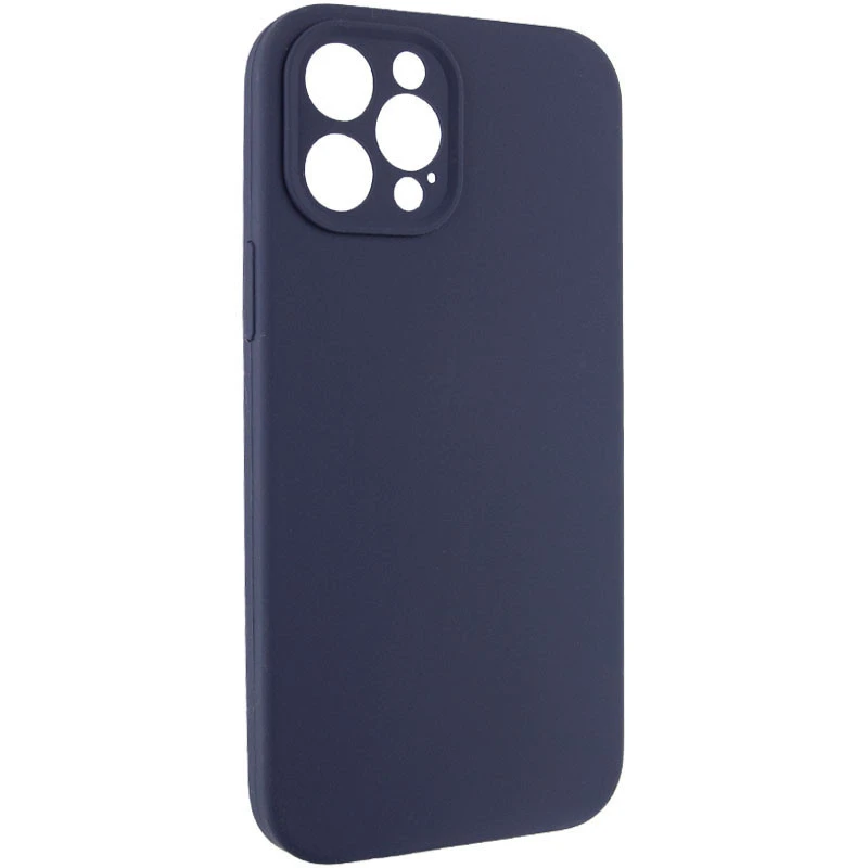 Чохол з захистом камери Silicone Case для Apple iPhone 12 Pro Max (6.7") – Темно-синій / Midnight blue. Фото 2 з 6