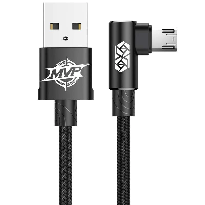 

Дата кабель Baseus MVP Elbow Micro-USB Cable 1.5A (2m) (CAMMVP-B) (Black)