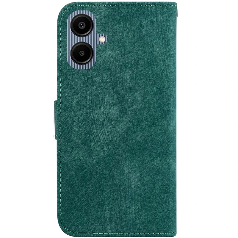 Кожаный чехол-книжка Cute Tiger для Samsung Galaxy A06 – Green. Фото 2 из 4