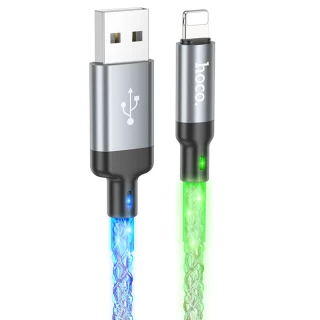 Дата кабель Hoco U112 Shine 2.4A USB to Lightning (1m) фото 1 з 8