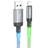 Дата кабель Hoco U112 Shine 2.4A USB to Lightning (1m) – Gray. Фото 1 з 8