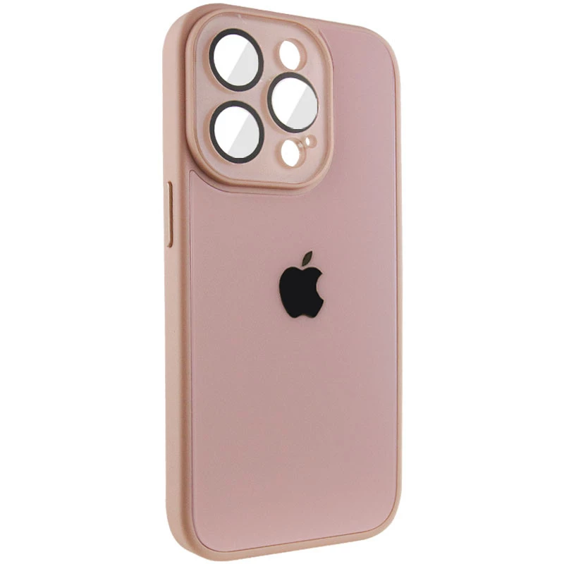 Силиконовый сапфировый чехол с с защитой камеры на Apple iPhone 12 Pro (6.1") – Розовый / Pink Sand. Фото 4 из 8