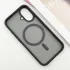 TPU+PC чехол Metal Buttons with Magnetic Fit для Apple iPhone 16 – Черный / Black. Фото 3 из 8