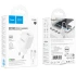 МЗП Hoco C145A Charm QC3.0 18W (1USB-A) + кабель USB to Type-C – White. Фото 6 з 7