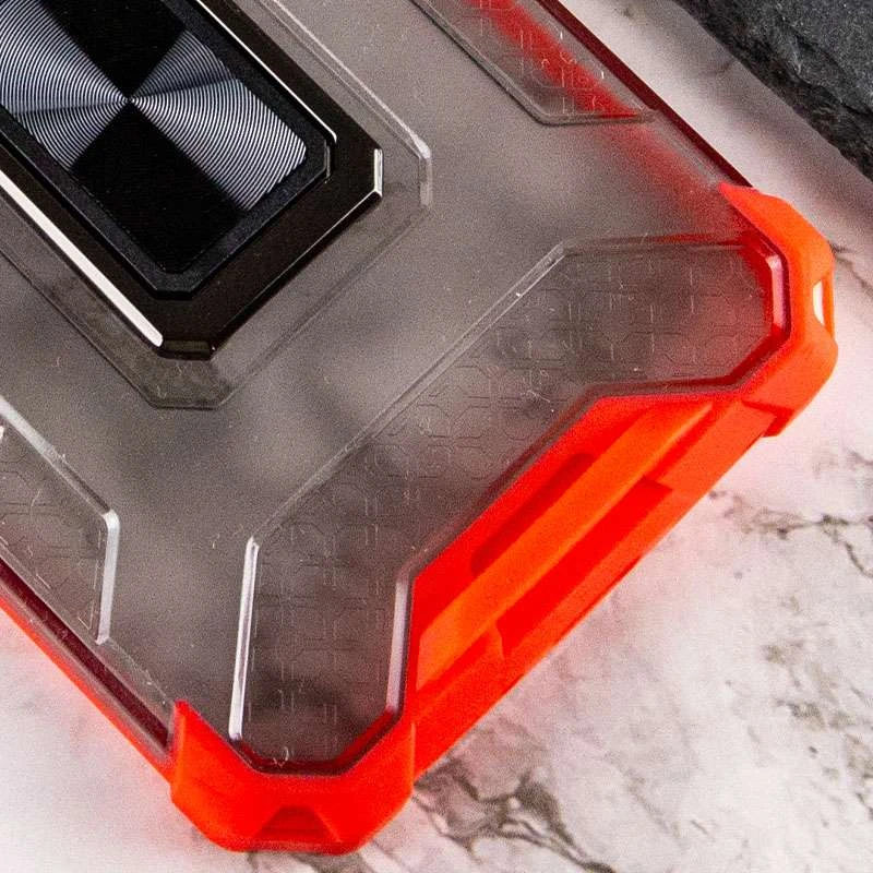 Протиударний чохол Transformer CrystalRing з захистом камери на Apple iPhone 13 Pro (6.1") – Червоний. Фото 4 з 4