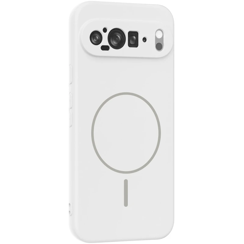 Чохол Silicone Cover Lakshmi Full Camera (AA) with Magnetic Fit для Google Pixel 9 Pro XL – Білий / White. Фото 1 з 4