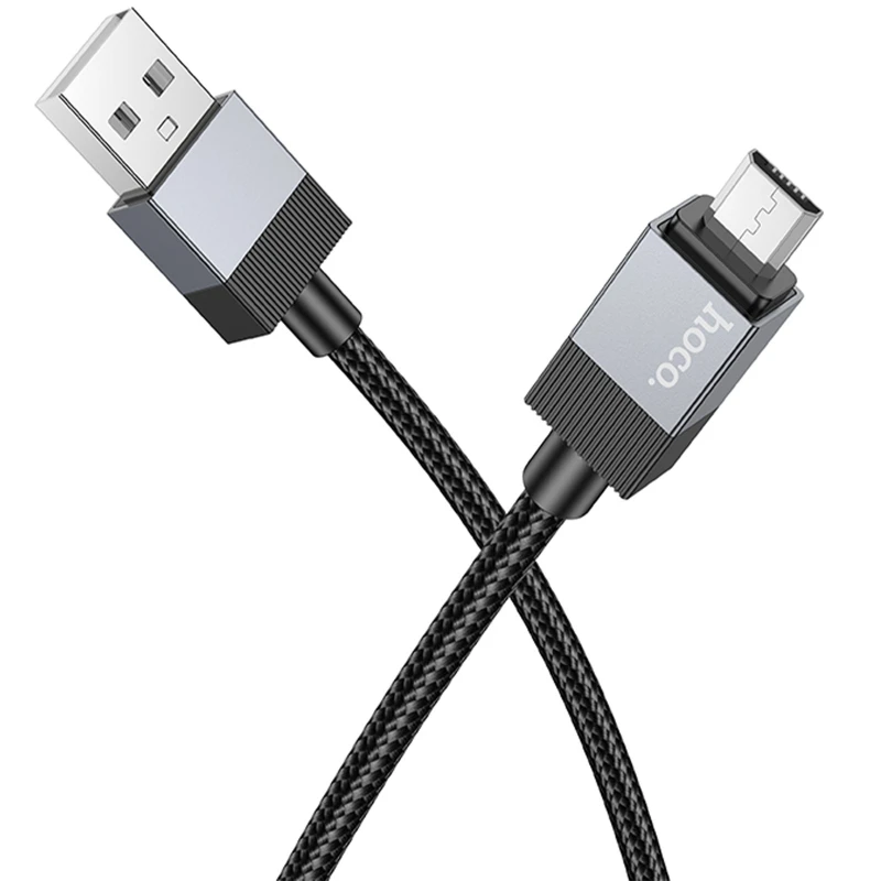 Дата кабель Hoco X110 Honorific USB to MicroUSB 2.4A (1m) – Black. Фото 5 из 5