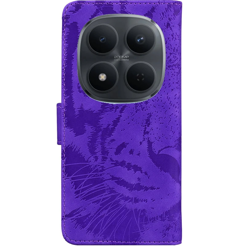 Кожаный чехол-книжка Tiger для Xiaomi Redmi Note 15 Pro+ 5G – Purple. Фото 3 из 7