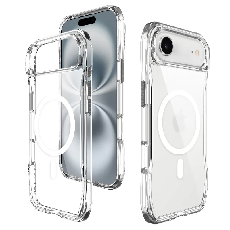 Чехол TPU Space Octagon with Magnetic Fit для Apple iPhone 17 Air (6.5") – Clear. Фото 4 из 5