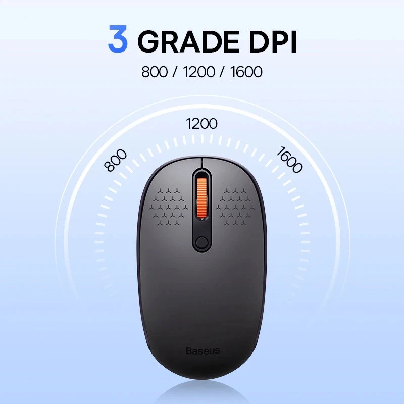 Миша бездротова Baseus F01B Tri-Mode – Gray. Фото 3 з 6