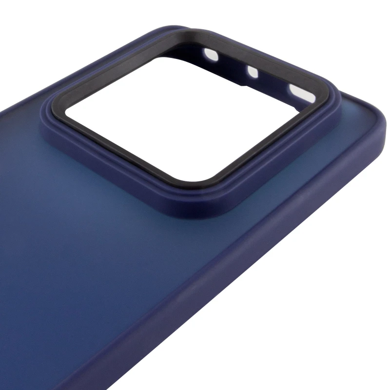 Чохол TPU+PC Lyon Frosted на Xiaomi Redmi Note 15 4G/5G (EU) – Синій / Navy Blue. Фото 4 з 5