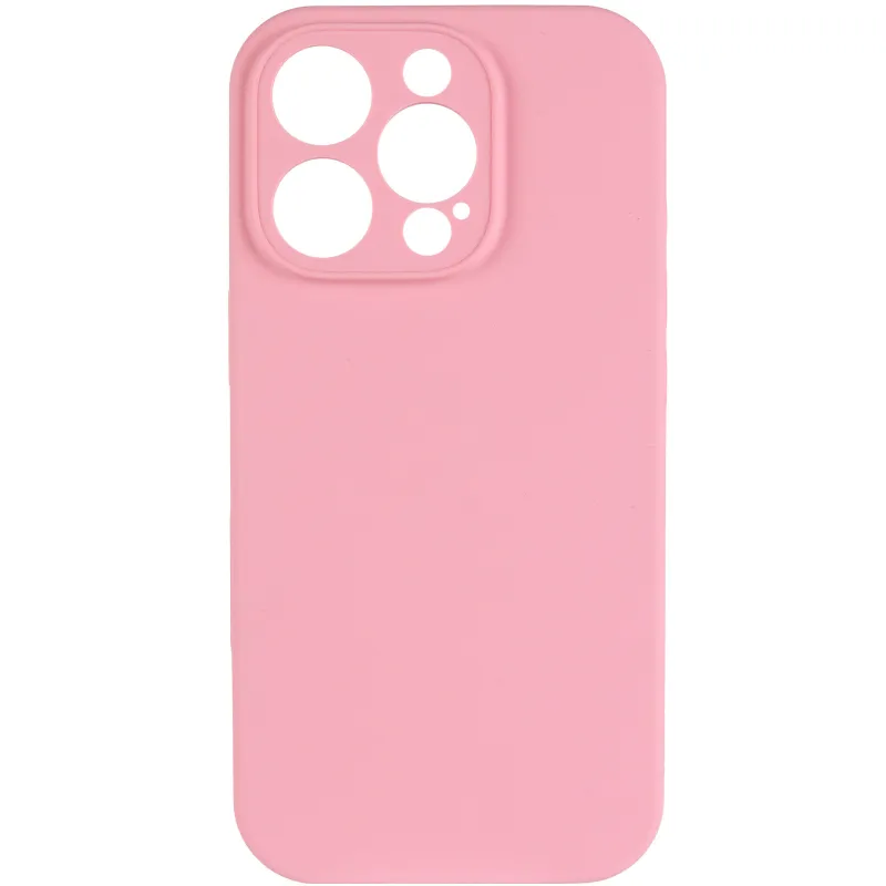Чехол Silk Full Camera (AA) NO LOGO with Magnetic Fit для Apple iPhone 15 Pro Max (6.7") – Розовый / Light pink. Фото 2 из 4