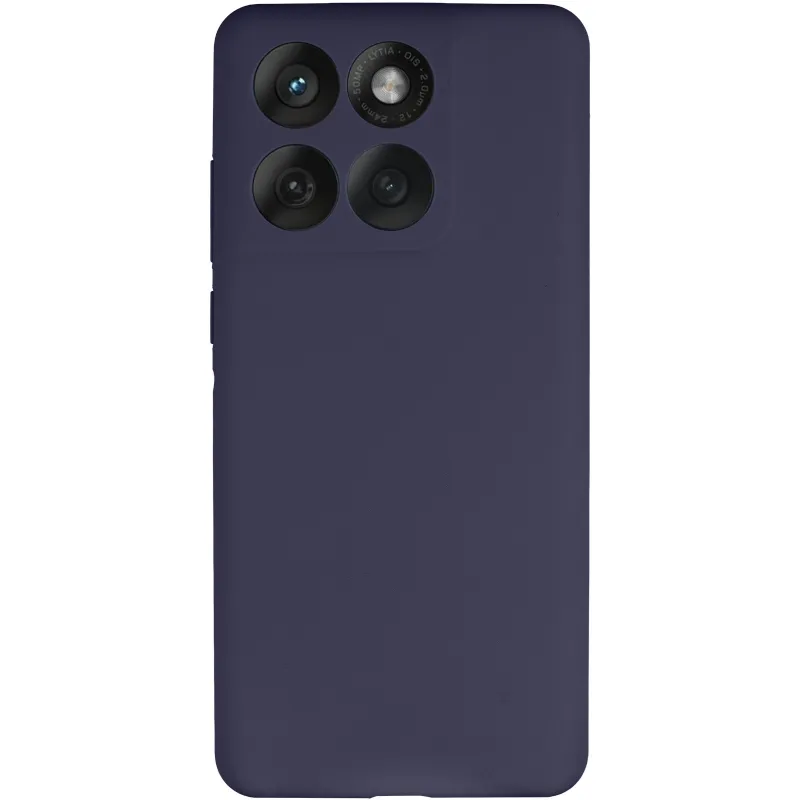 Чохол Silicone Case Lakshmi Premium із закритою камерою для Motorola Edge 60 – Темно-синій / Midnight blue. Фото 4 з 8