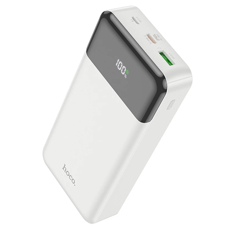 Портативное зарядное устройство Power Bank Hoco J102A Cool figure PD20W+QC3.0 20000 mAh – White. Фото 2 из 8