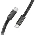 Дата кабель Borofone BX124 Peace Type-C to Type-C 60W (1m) – Black. Фото 4 з 6