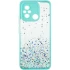 Чохол з блискітками та захистом камери на Xiaomi Redmi 12C / Poco C55 – Бірюзовий. Фото 4 з 9