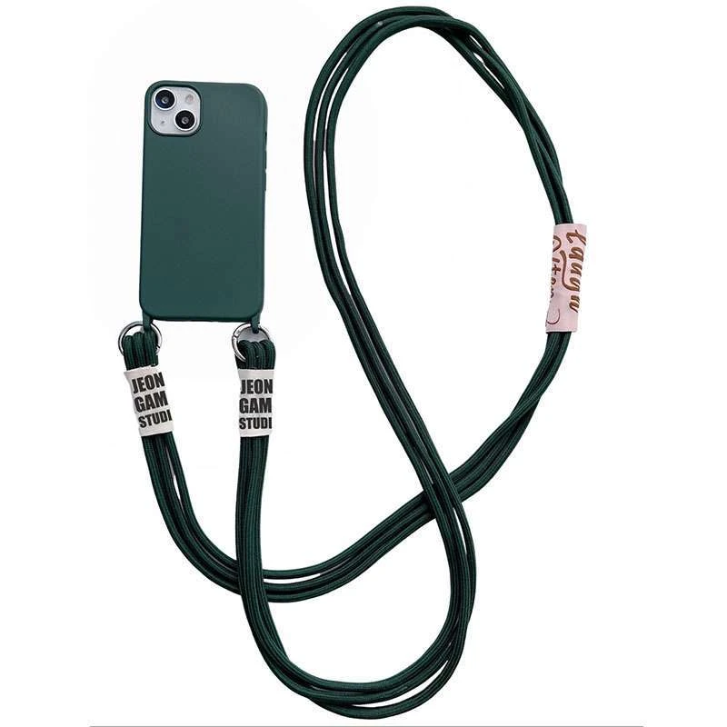 

Чехол TPU two straps California для Apple iPhone 12 (Зеленый / Forest green), Зелений / forest green