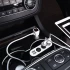 АЗУ з розгалужувачем прикурювача Hoco Z13 (3 порти+2USB/2.1A+LCD) – Сталевий. Фото 8 з 8