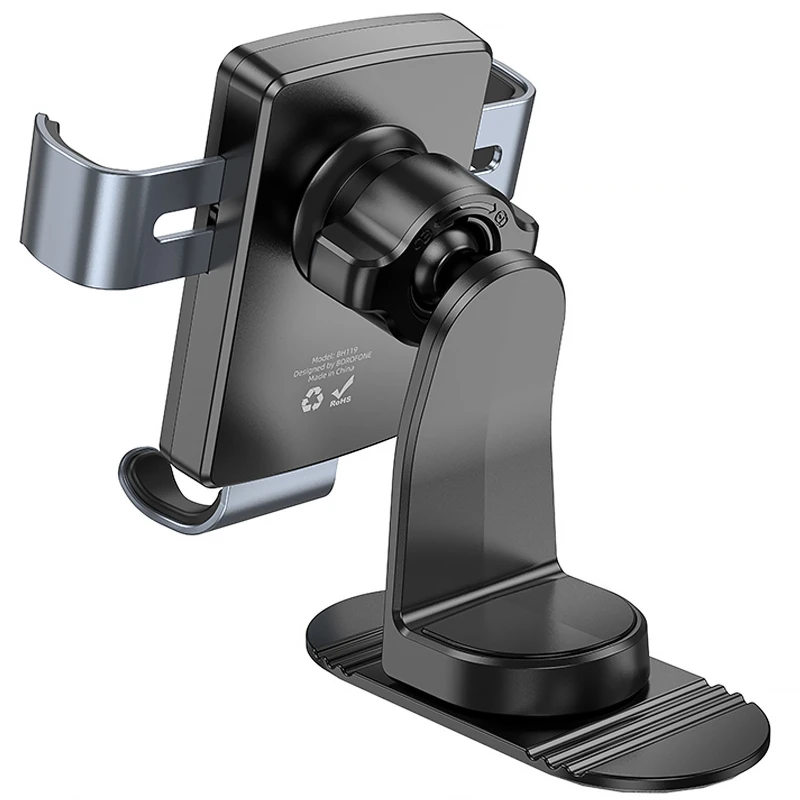 Автотримач Borofone BH119 Refined (center console) – Black / Metal gray. Фото 6 з 6