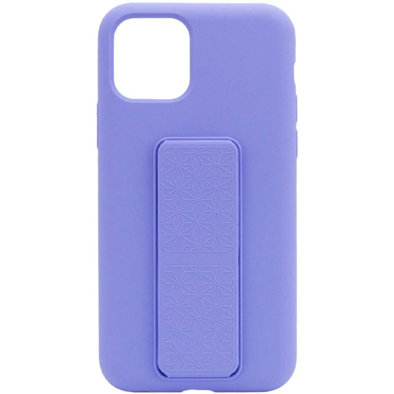 

Чехол Silicone Case с держателем для Apple iPhone 11 Pro (5.8") (Сиреневый / Dasheen), Бузковий / dasheen