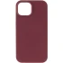 Чохол Silicone Armor Max no logo with MagSafe для Apple iPhone 12 (6.1") – Бордовий / Plum. Фото 3 з 6
