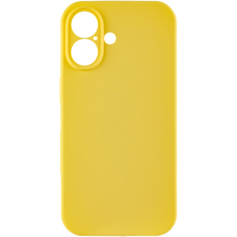 Чохол Silk Full Camera Protective (AA) NO LOGO для Apple iPhone 16 Plus – Жовтий / Yellow. Фото 3 з 8