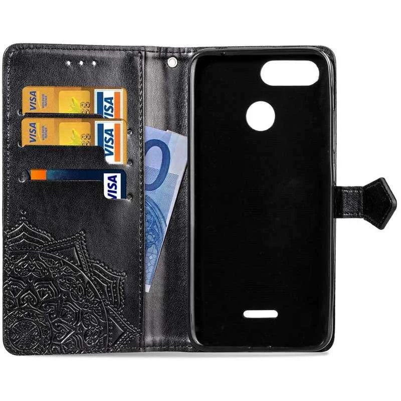 Шкіряний чохол-книжка Art Case з візитницею для Xiaomi Redmi 6 – Чорний. Фото 3 з 6