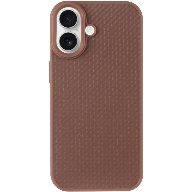 TPU чохол Carbon Protective with Magsafe для Apple iPhone 17 (6.3") – Coffee. Фото 3 з 7
