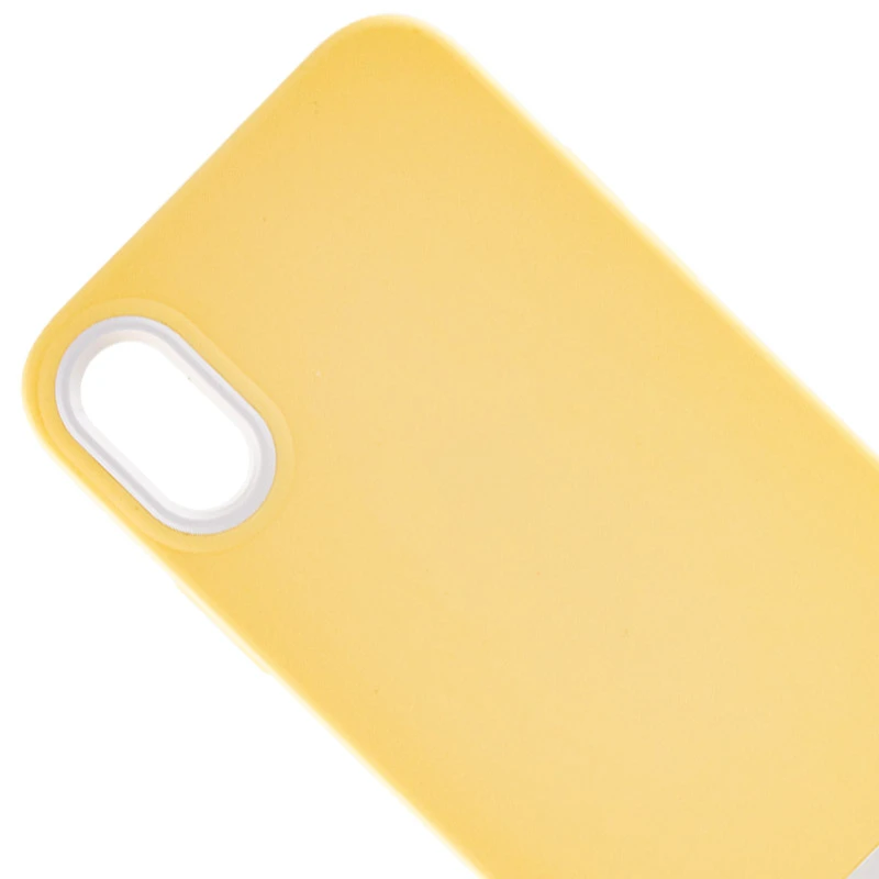 Двоколірний чохол Bichromatic на Apple iPhone X (5.8") – Creamy-yellow / White. Фото 2 з 5