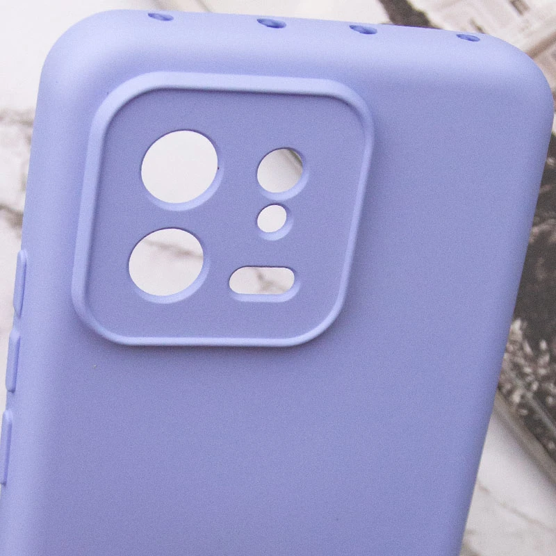 Чохол Silicone Case Lakshmi з закритою камерою на Xiaomi 13 – Бузковий / Dasheen. Фото 12 з 12