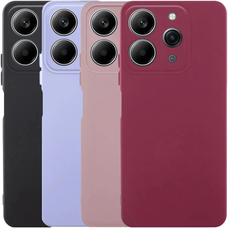 Кольоровий силіконовий чохол GETMAN із закритою камерою для Xiaomi Redmi 12 фото 2 з 2