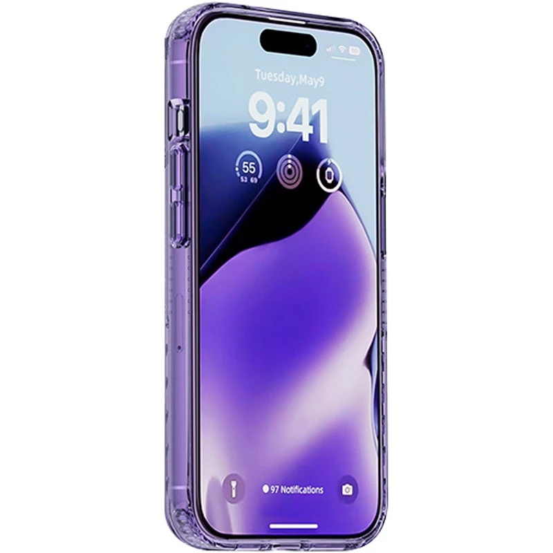 Ребристый силиконовый чехол на Apple iPhone 15 (6.1") – Purple. Фото 3 из 3