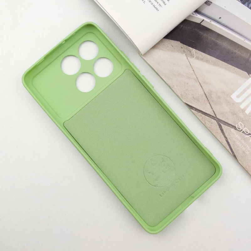 Чохол Silicone Case Lakshmi з закритою камерою на Xiaomi Redmi Note 13 Pro 5G – Зелений / Pistachio. Фото 4 з 7