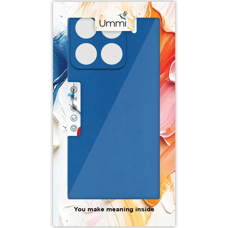 Чехол Silicone Cover Ummi Lakshmi Full Camera (AA) для Xiaomi 15 – Синий / Navy blue. Фото 2 из 2