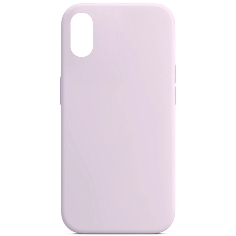 Чохол з закритим низом Silicone Case на Apple iPhone XS Max (6.5") – Бузковий / Lilac. Фото 1 з 1