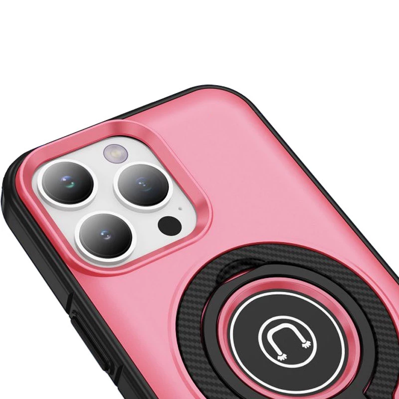 TPU+Textured PC Magnet для Apple iPhone 12 (6.1") – Pink. Фото 3 з 5