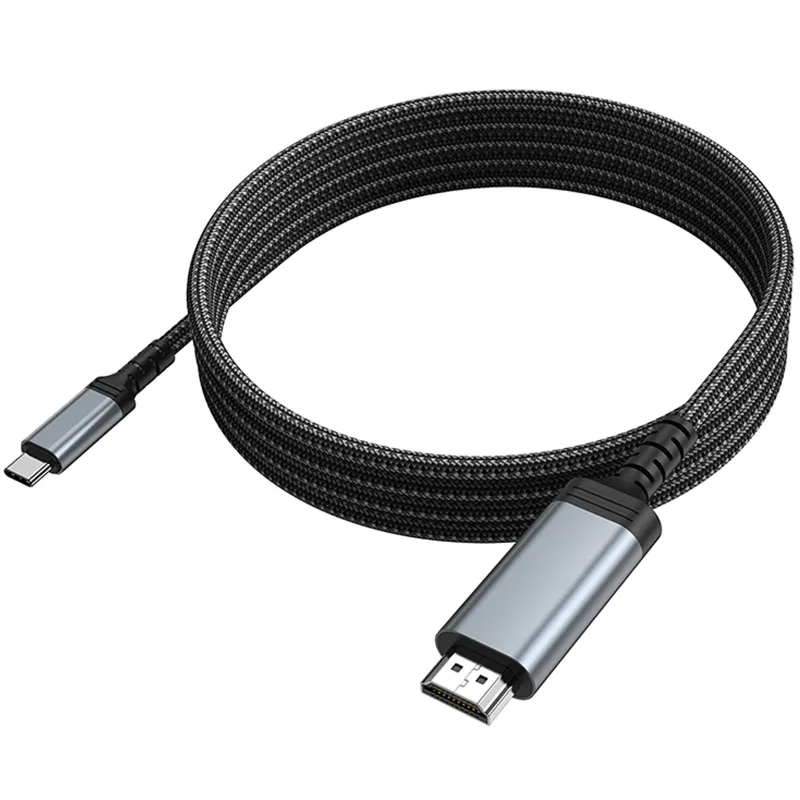 Перехідник Hoco UA43 Type-C to HDTV HD (1.8m) – Metal gray. Фото 5 з 5