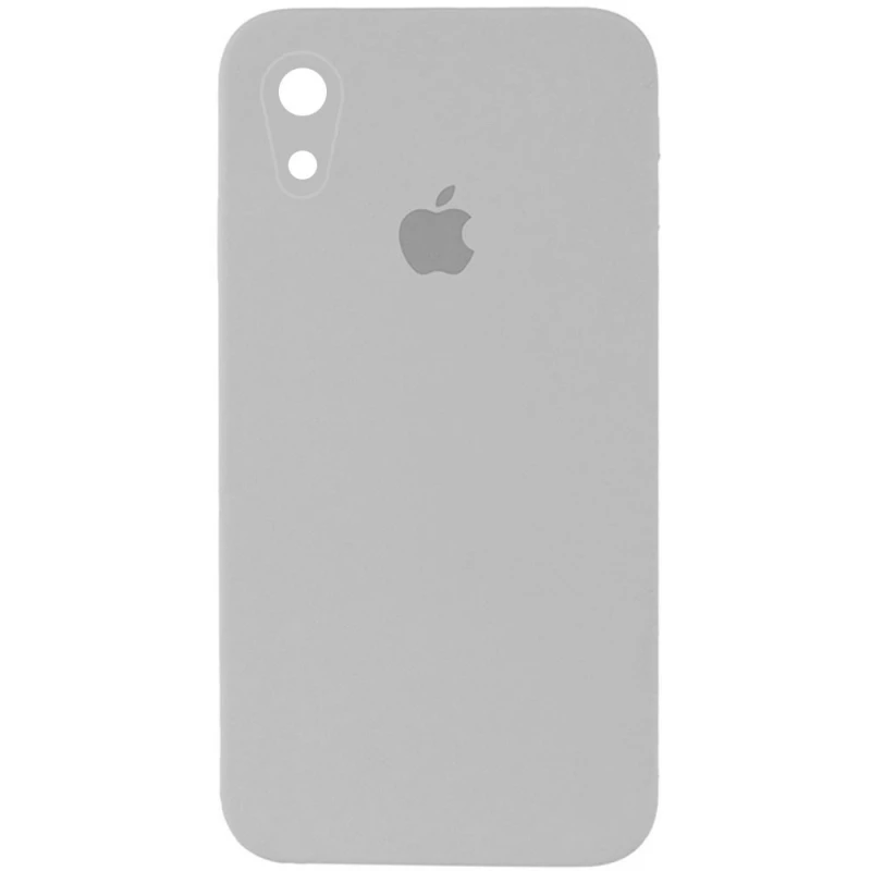 Чохол Silicone Case Square з захистом камери на Apple iPhone XR (6.1") – Сірий / Light Grey. Фото 1 з 1