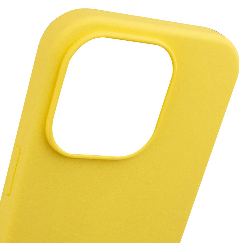 Чохол з закритим низом Silicone Case на Apple iPhone 14 Pro (6.1") – Жовтий / Yellow. Фото 4 з 7