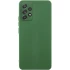 Цветной силиконовый чехол GETMAN с закрытой камерой на Samsung Galaxy A52 4G / A52 5G – Зеленый / Dark green. Фото 2 из 6