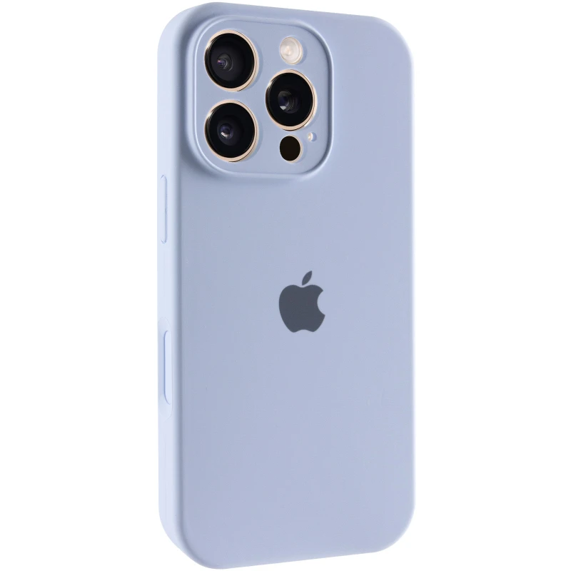 Чохол Silicone Case з захистом камери на Apple iPhone 16 Pro – Блакитний / Lilac Blue. Фото 2 з 6