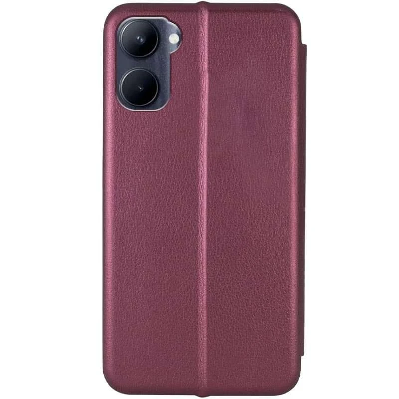 Чехол-книжка классический для Realme C33 – Бордовый. Фото 2 из 3