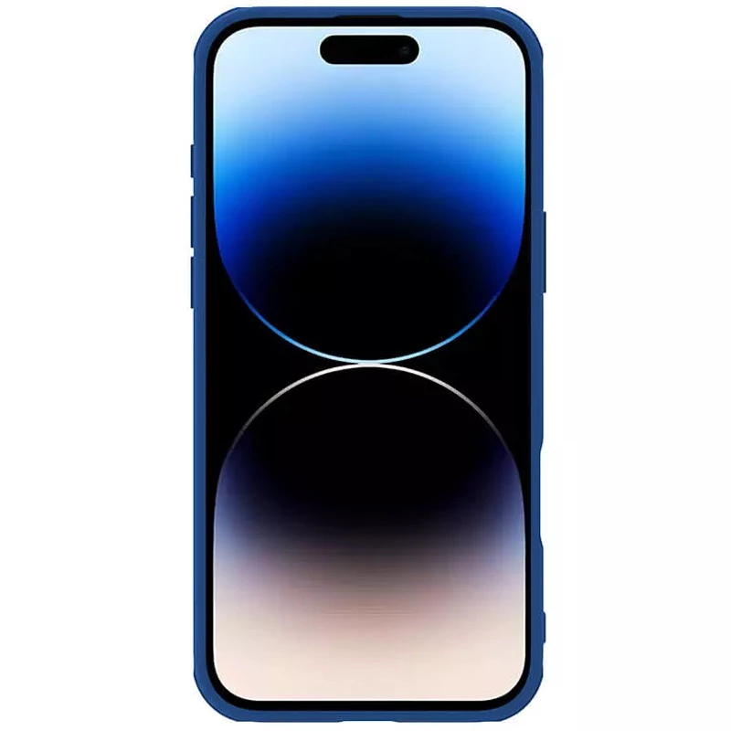 Пластикова накладка Nillkin Pro зі шторкою для камери та магнітом на Apple iPhone 16 – Blue. Фото 5 з 6