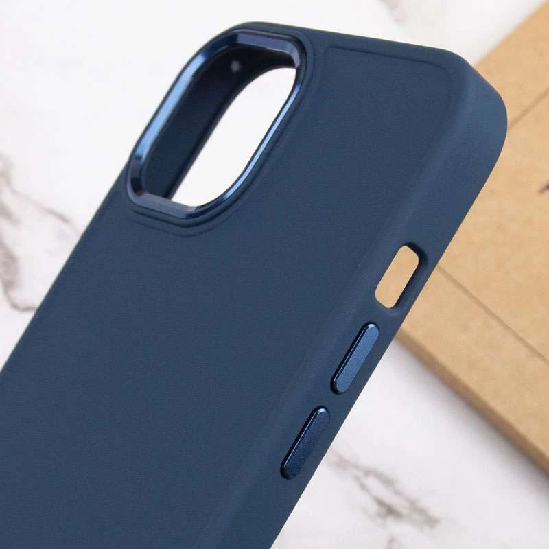 TPU чохол Bonbon з металевими кнопками на Apple iPhone 13 Pro (6.1") – Синій / Cosmos blue. Фото 9 з 10