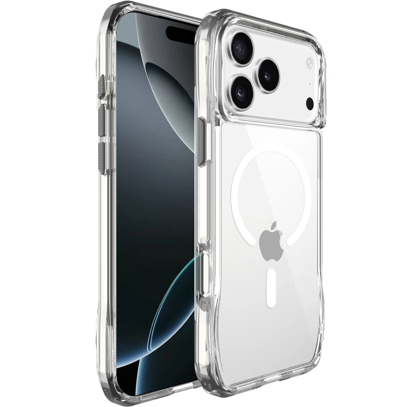 Чохол TPU Octagon with MagSafe для Apple iPhone 17 Pro (6.3") – Clear. Фото 1 з 5